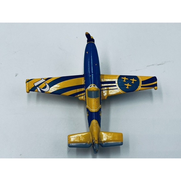 Disney Pixar Planes No.12 NORDIC Metal Toy Diecast Airplane Loose 1:55 Mattel - Picture 6 of 10